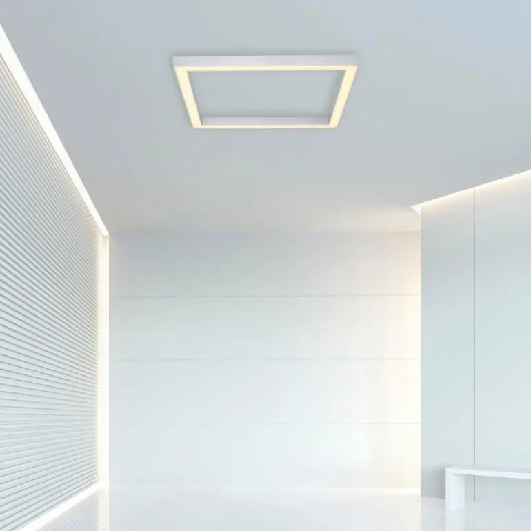 Plafonnier Paul Neuhaus PURE-LINES LED Aluminium, 1 lumière, Télécommandes