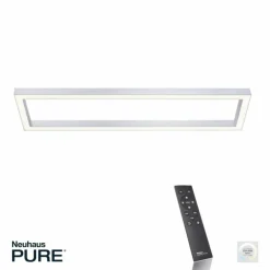 Plafonnier Paul Neuhaus PURE-LINES LED Aluminium, 1 lumière, Télécommandes