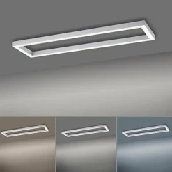 Plafonnier Paul Neuhaus PURE-LINES LED Aluminium, 1 lumière, Télécommandes