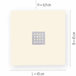 Plafonnier Paul Neuhaus PURE-NEO LED Aluminium, 5 lumières, Télécommandes