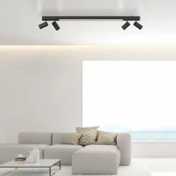 Plafonnier Paul Neuhaus PURE-LINES LED Anthracite, 1 lumière, Télécommandes
