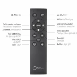 Plafonnier Paul Neuhaus PURE-LINES LED Aluminium, 1 lumière, Télécommandes