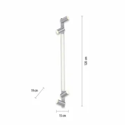 Plafonnier Paul Neuhaus PURE-LINES LED Aluminium, 1 lumière, Télécommandes