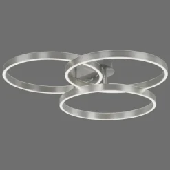 Plafonnier Paul Neuhaus PAAN LED Acier brossé, 1 lumière, Télécommandes