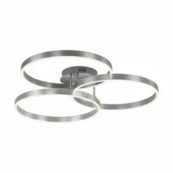 Plafonnier Paul Neuhaus PAAN LED Acier brossé, 1 lumière, Télécommandes