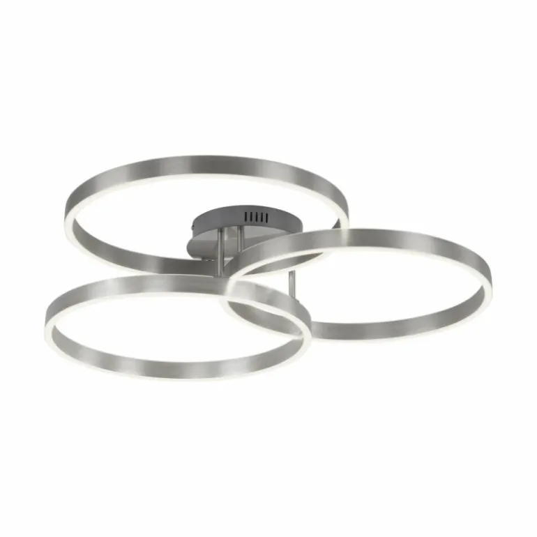 Plafonnier Paul Neuhaus PAAN LED Acier brossé, 1 lumière, Télécommandes