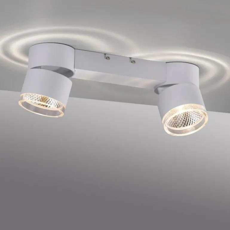 Plafonnier Paul Neuhaus PURE-NOLA LED Blanc, 2 lumières