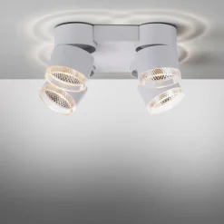 Plafonnier Paul Neuhaus PURE-NOLA LED Blanc, 4 lumières