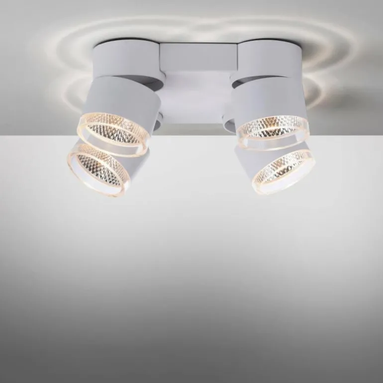 Plafonnier Paul Neuhaus PURE-NOLA LED Blanc, 4 lumières