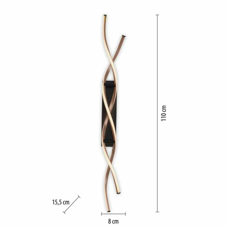 Plafonnier Paul Neuhaus POLINA LED Noir, 1 lumière