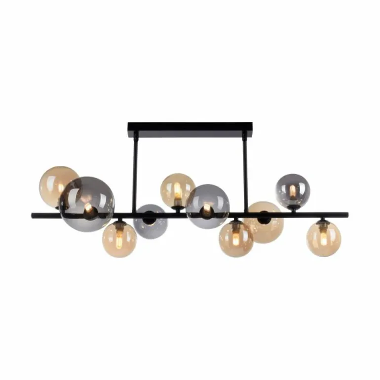 Plafonnier Paul Neuhaus POPSICLE LED Noir, 10 lumières