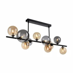 Plafonnier Paul Neuhaus POPSICLE LED Noir, 10 lumières