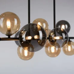 Plafonnier Paul Neuhaus POPSICLE LED Noir, 10 lumières