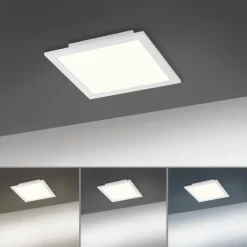 Plafonnier Paul Neuhaus Q-Flag LED Blanc, 1 lumière, Télécommandes