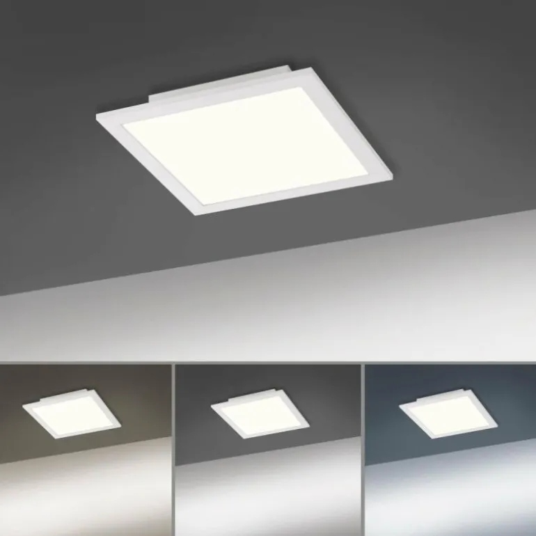 Plafonnier Paul Neuhaus Q-Flag LED Blanc, 1 lumière, Télécommandes