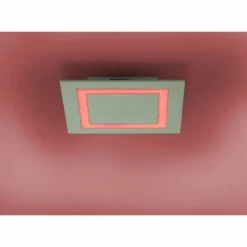 Plafonnier Paul Neuhaus Q-MIRAN LED Aluminium, 1 lumière, Télécommandes, Changeur de couleurs