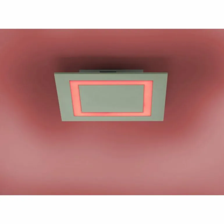 Plafonnier Paul Neuhaus Q-MIRAN LED Aluminium, 1 lumière, Télécommandes, Changeur de couleurs