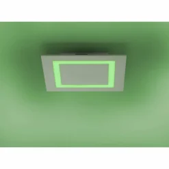 Plafonnier Paul Neuhaus Q-MIRAN LED Aluminium, 1 lumière, Télécommandes, Changeur de couleurs