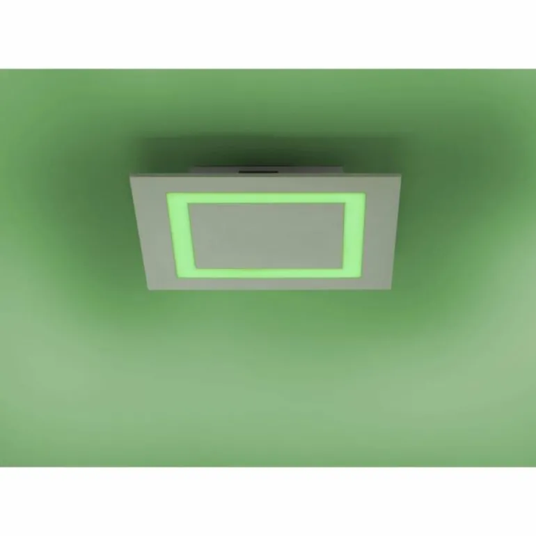 Plafonnier Paul Neuhaus Q-MIRAN LED Aluminium, 1 lumière, Télécommandes, Changeur de couleurs