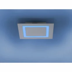 Plafonnier Paul Neuhaus Q-MIRAN LED Aluminium, 1 lumière, Télécommandes, Changeur de couleurs