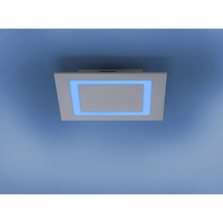 Plafonnier Paul Neuhaus Q-MIRAN LED Aluminium, 1 lumière, Télécommandes, Changeur de couleurs