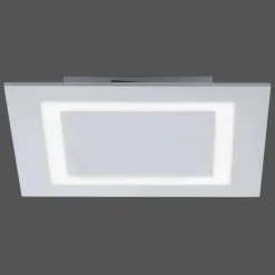 Plafonnier Paul Neuhaus Q-MIRAN LED Aluminium, 1 lumière, Télécommandes, Changeur de couleurs