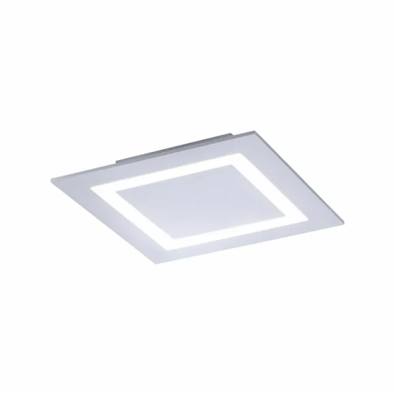 Plafonnier Paul Neuhaus Q-MIRAN LED Aluminium, 1 lumière, Télécommandes, Changeur de couleurs