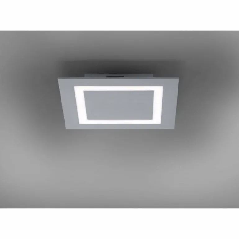 Plafonnier Paul Neuhaus Q-MIRAN LED Aluminium, 1 lumière, Télécommandes, Changeur de couleurs
