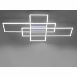 Plafonnier Paul Neuhaus Q-INIGO LED Nickel mat, 3 lumières, Télécommandes