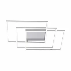 Plafonnier Paul Neuhaus Q-INIGO LED Nickel mat, 3 lumières, Télécommandes