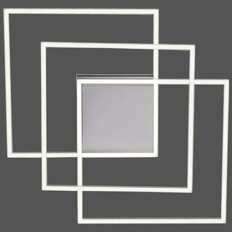 Plafonnier Paul Neuhaus Q-INIGO LED Nickel mat, 3 lumières, Télécommandes