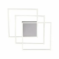 Plafonnier Paul Neuhaus Q-INIGO LED Nickel mat, 3 lumières, Télécommandes