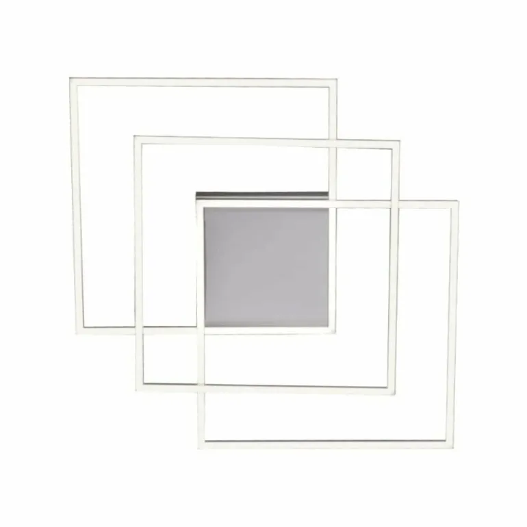 Plafonnier Paul Neuhaus Q-INIGO LED Nickel mat, 3 lumières, Télécommandes