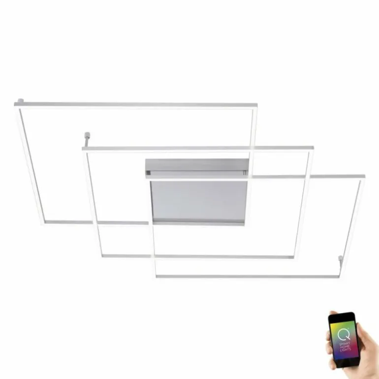 Plafonnier Paul Neuhaus Q-INIGO LED Nickel mat, 3 lumières