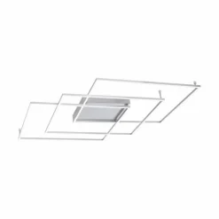 Plafonnier Paul Neuhaus Q-INIGO LED Nickel mat, 3 lumières