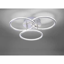 Plafonnier Paul Neuhaus Q-NEVIO LED Nickel mat, 3 lumières, Télécommandes