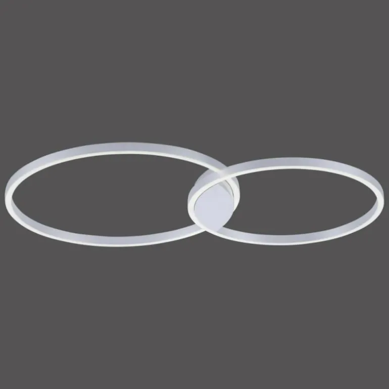 Plafonnier Paul Neuhaus Q-KATE LED Aluminium, 1 lumière, Télécommandes