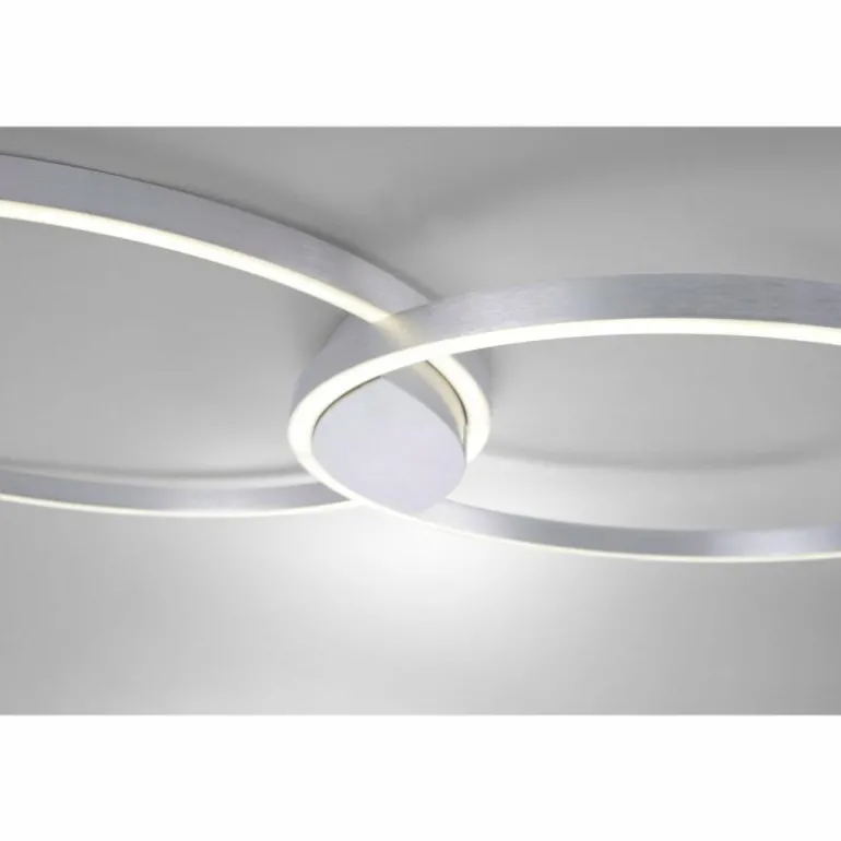 Plafonnier Paul Neuhaus Q-KATE LED Aluminium, 1 lumière, Télécommandes