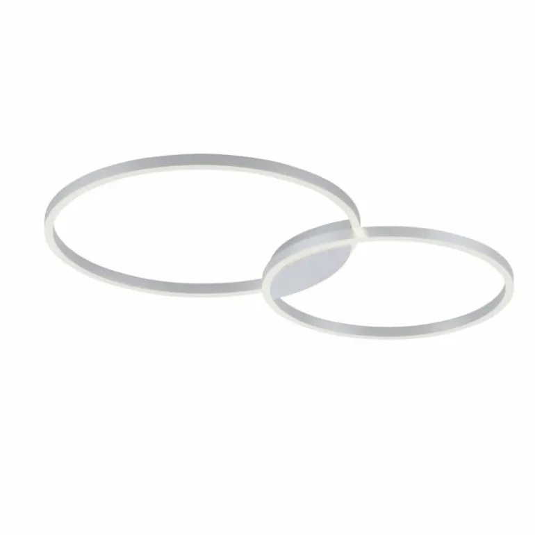 Plafonnier Paul Neuhaus Q-KATE LED Aluminium, 1 lumière, Télécommandes