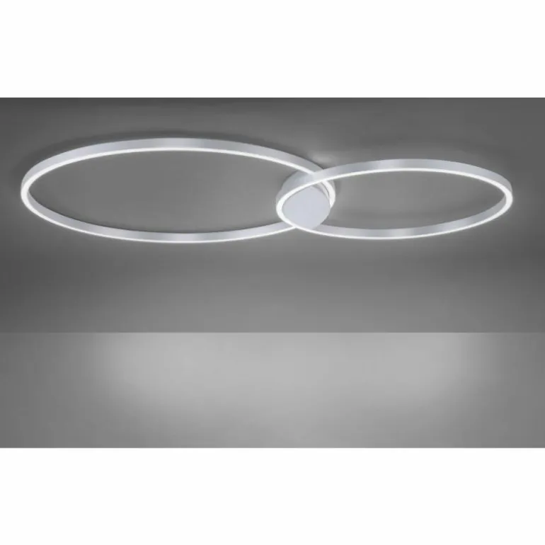 Plafonnier Paul Neuhaus Q-KATE LED Aluminium, 1 lumière, Télécommandes