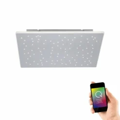 Plafonnier Paul Neuhaus Q-NIGHTSKY LED Aluminium, 1 lumière, Télécommandes