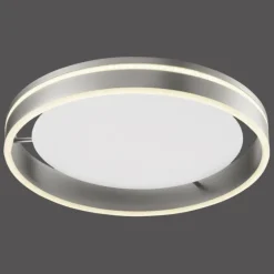 Plafonnier Paul Neuhaus Q-VITO LED Acier inoxydable, 1 lumière, Télécommandes