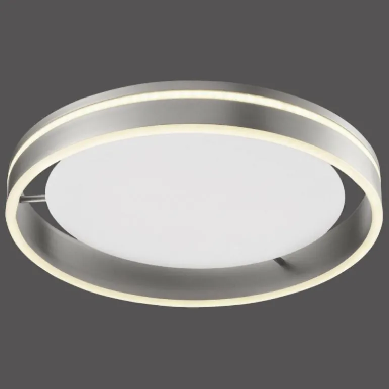 Plafonnier Paul Neuhaus Q-VITO LED Acier inoxydable, 1 lumière, Télécommandes