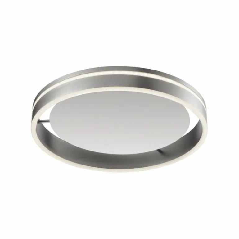 Plafonnier Paul Neuhaus Q-VITO LED Acier inoxydable, 1 lumière, Télécommandes