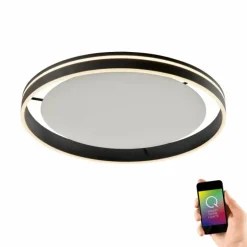 Plafonnier Paul Neuhaus Q-VITO LED Anthracite, 1 lumière, Télécommandes