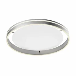 Plafonnier Paul Neuhaus Q-VITO LED Acier inoxydable, 1 lumière, Télécommandes