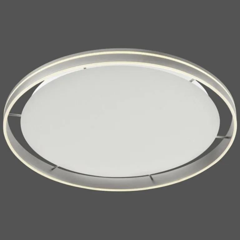 Plafonnier Paul Neuhaus Q-VITO LED Acier inoxydable, 1 lumière, Télécommandes