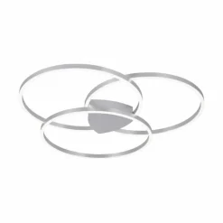 Plafonnier Paul Neuhaus Q-KATE LED Argenté, 3 lumières, Télécommandes