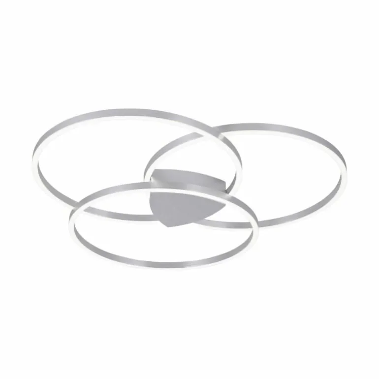 Plafonnier Paul Neuhaus Q-KATE LED Argenté, 3 lumières, Télécommandes