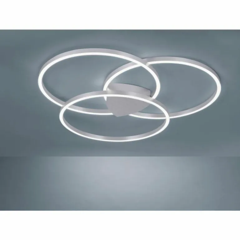 Plafonnier Paul Neuhaus Q-KATE LED Argenté, 3 lumières, Télécommandes